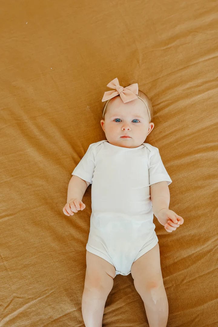 Copper Pearl Sleeping Dove Short Sleeve Bodysuit