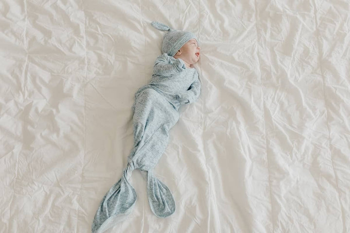 Copper Pearl Sleeping Lennon Newborn Knotted Gown