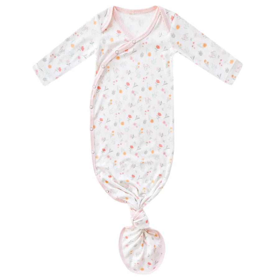 Copper Pearl Sleeping Mabel Newborn Knotted Gown