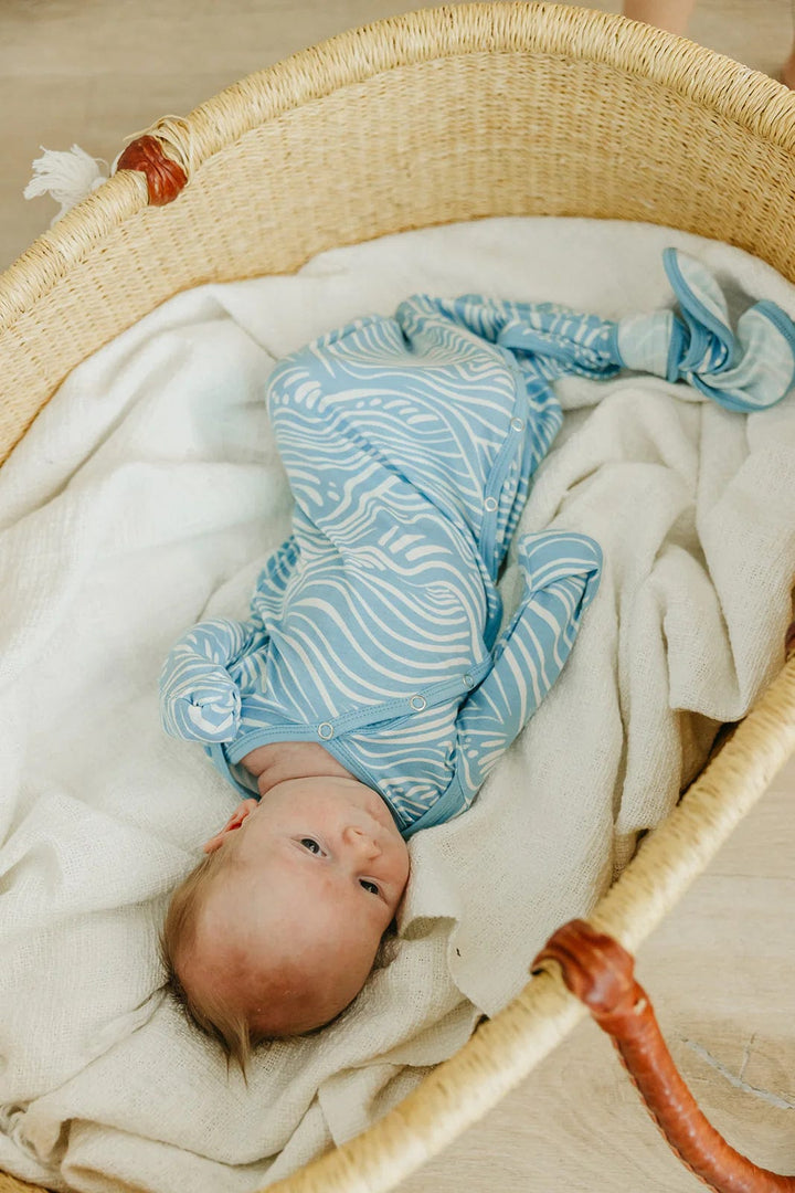 Copper Pearl Surf Newborn Knotted Gown