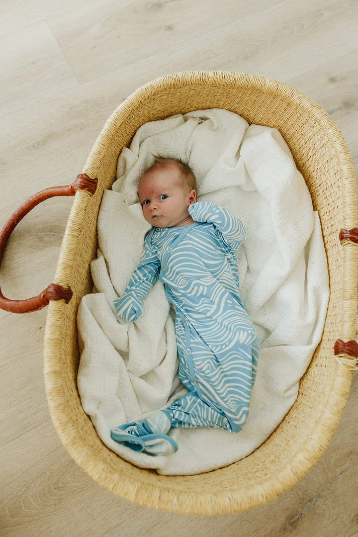 Copper Pearl Surf Newborn Knotted Gown