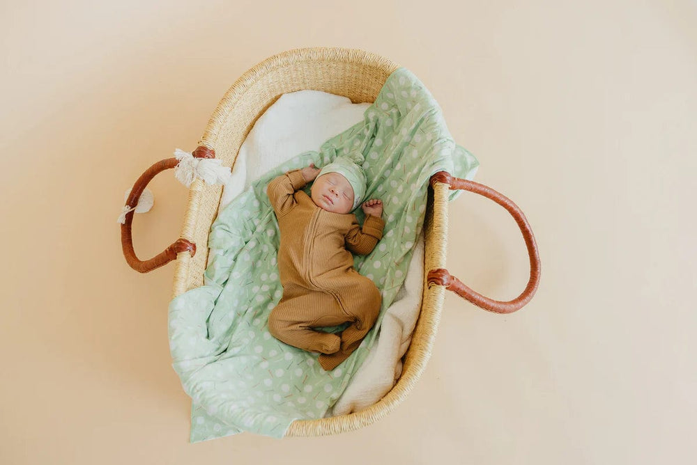 Copper Pearl Swaddle Bogey Knit Blanket Single