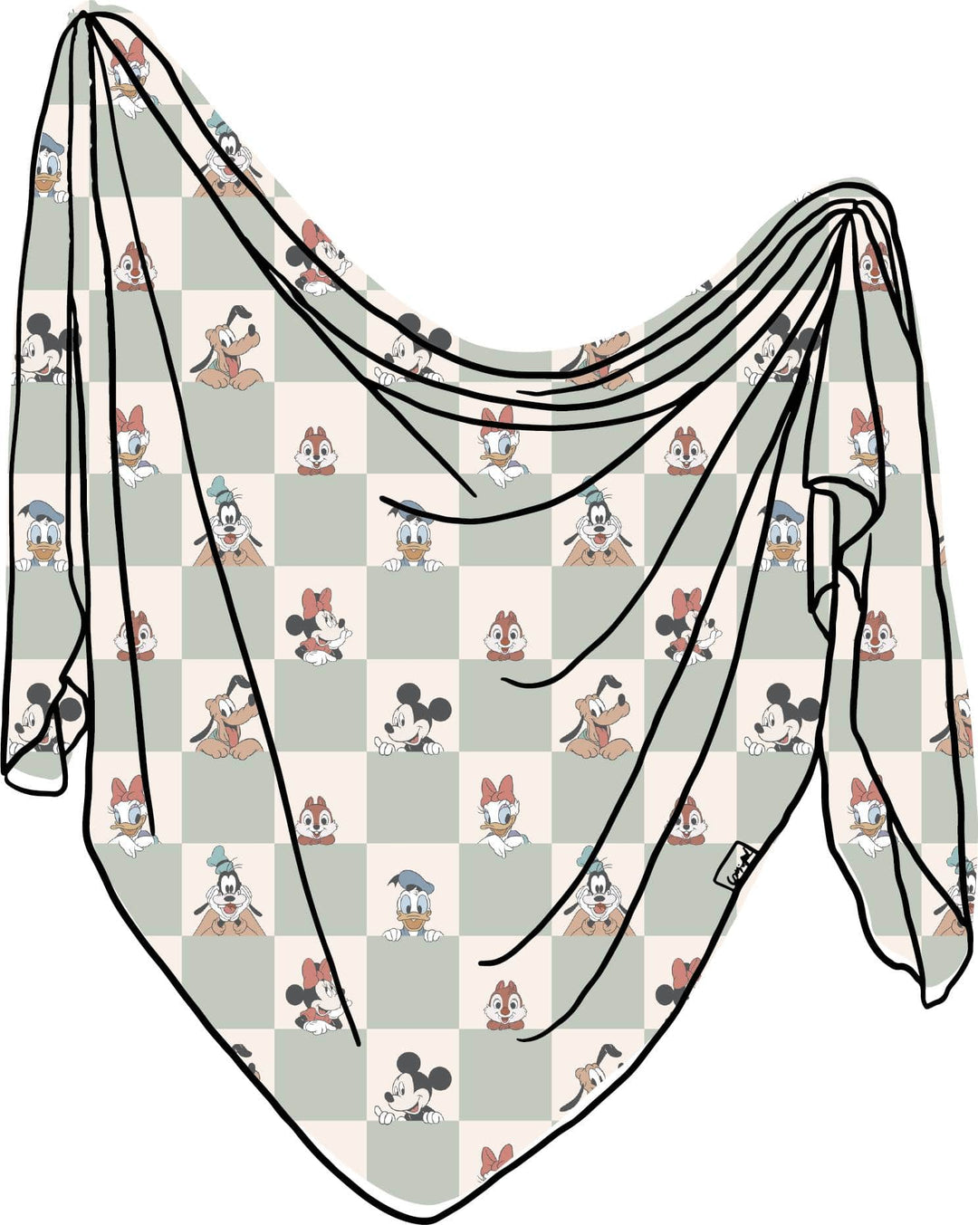 Copper Pearl Swaddle Mickey Mouse and Friends Knit Blanket Single