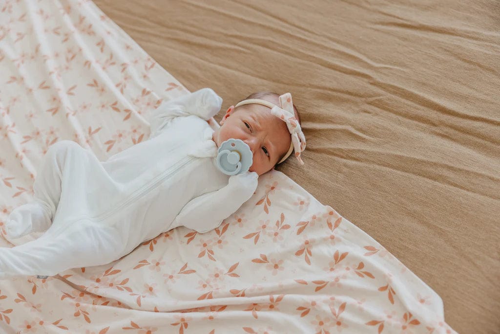 Copper Pearl Swaddle Rue Knit Blanket Single