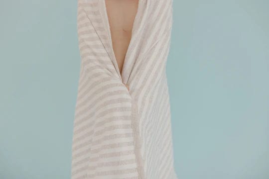 Copper Pearl Towel Coastal Knit Hooded Towel