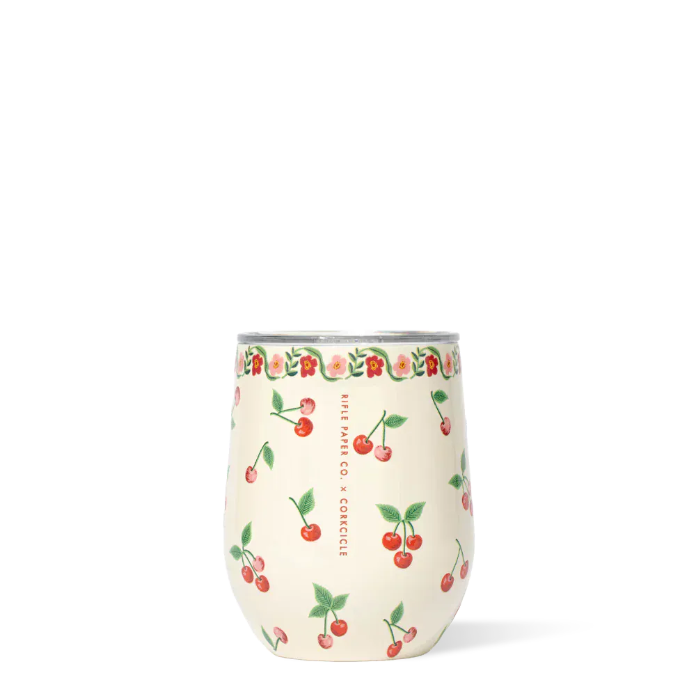 Corkcicle Home 12oz. Rifle Paper Co. Stemless - Cherries