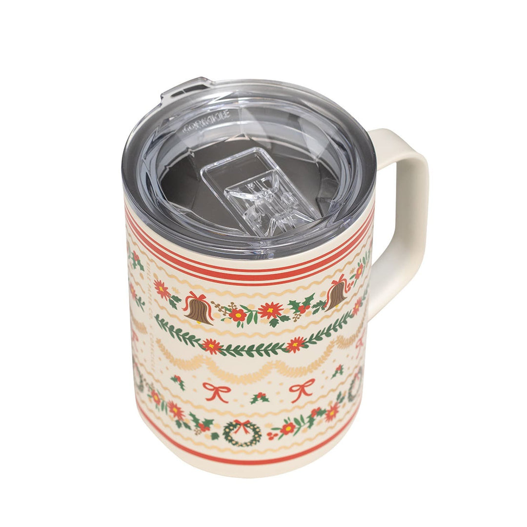Corkcicle Home 16 oz. Mug - Rifle Paper Co. - Holly Jolly