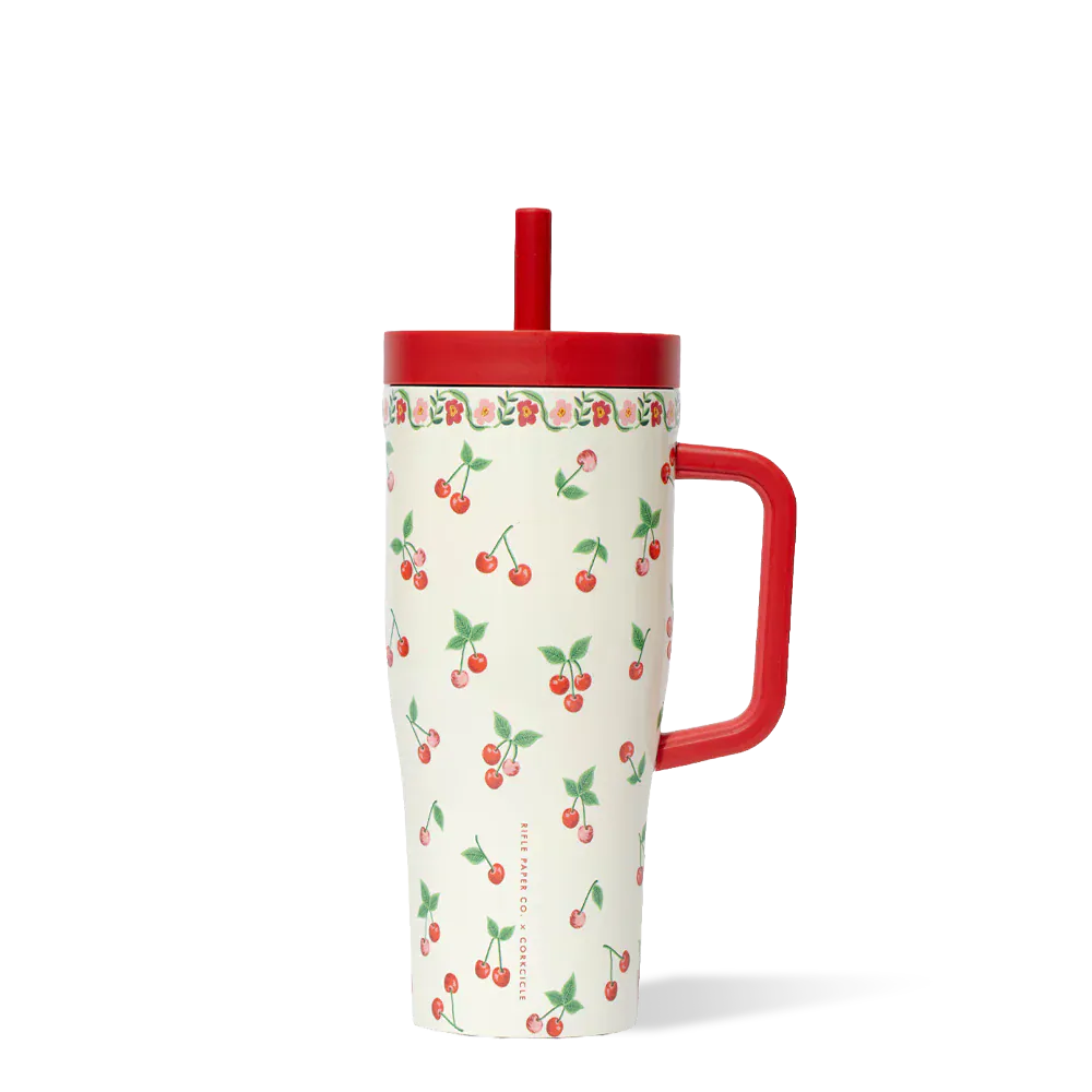 Corkcicle Home 22oz. Rifle Paper Co. Leakproof Cruiser - Cherries