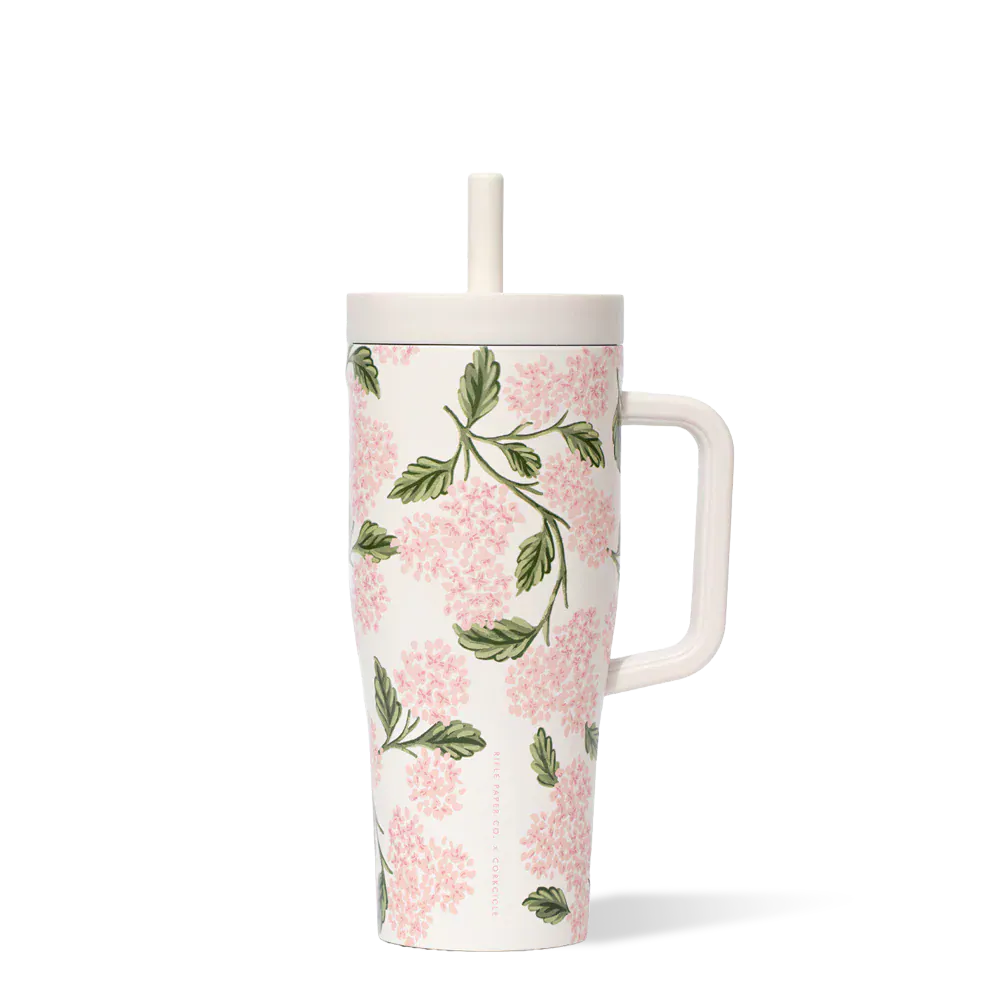 Corkcicle Home 22oz. Rifle Paper Co. Leakproof Cruiser - Pink Hydrangea