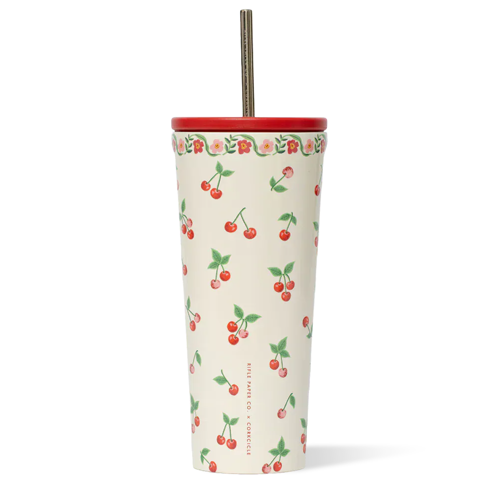 Corkcicle Home 24oz. Rifle Paper Co. Cold Cup - Cherries