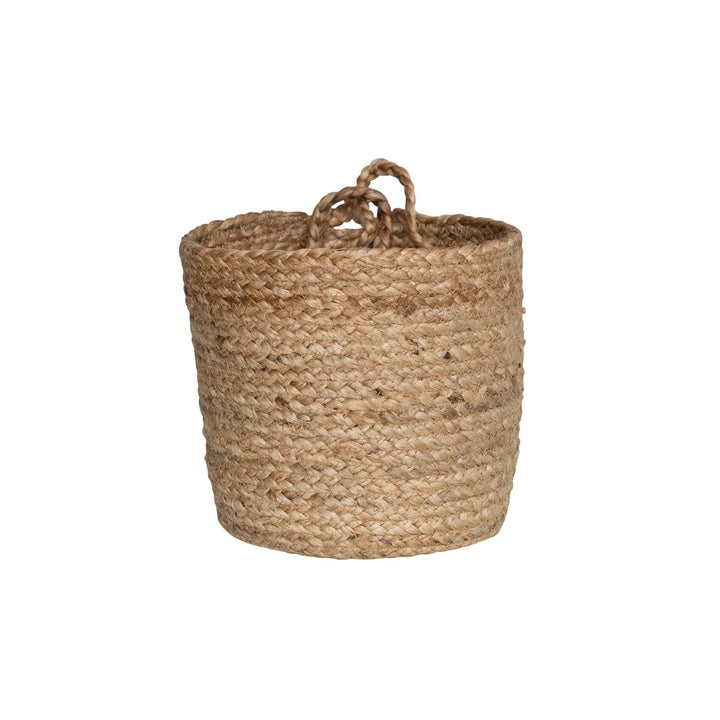 Creative Coop Basket Braided Jute Nesting Baskets w/ Handle - 3 Sizes