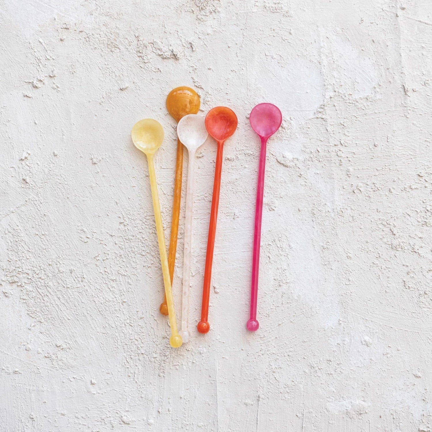 Creative Coop Cocktail glass Resin Cocktail Spoon