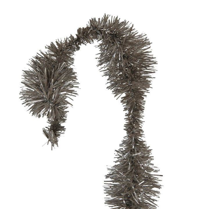 Creative Coop Garland Tinsel Garland, Antique Silver Finish