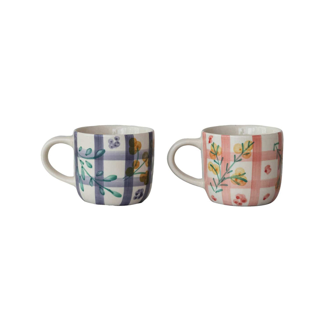 Creative Coop Gifts Hand-Painted Stoneware Mug