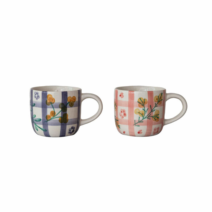 Creative Coop Gifts Hand-Painted Stoneware Mug