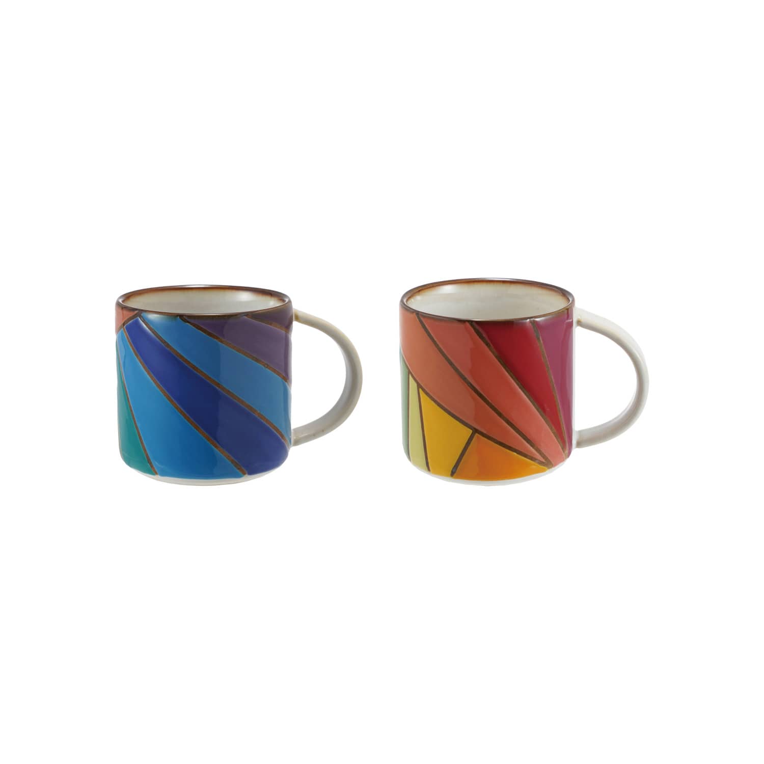 Creative Coop Gifts Stoneware Wax Relief Mug