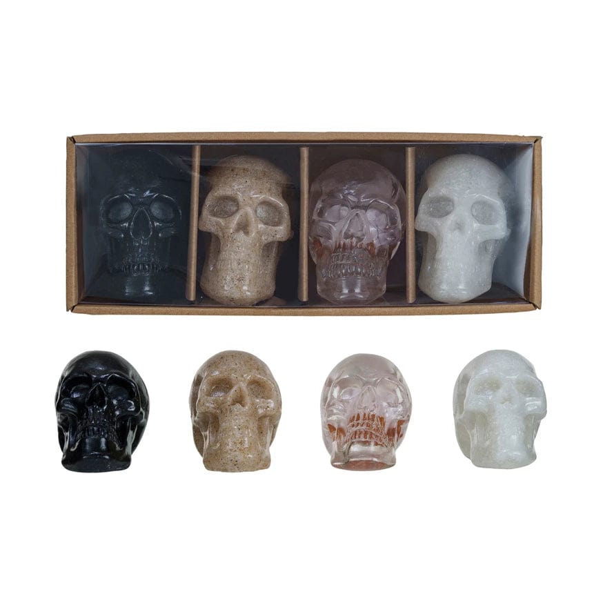 Creative Coop Halloween Resin Skulls