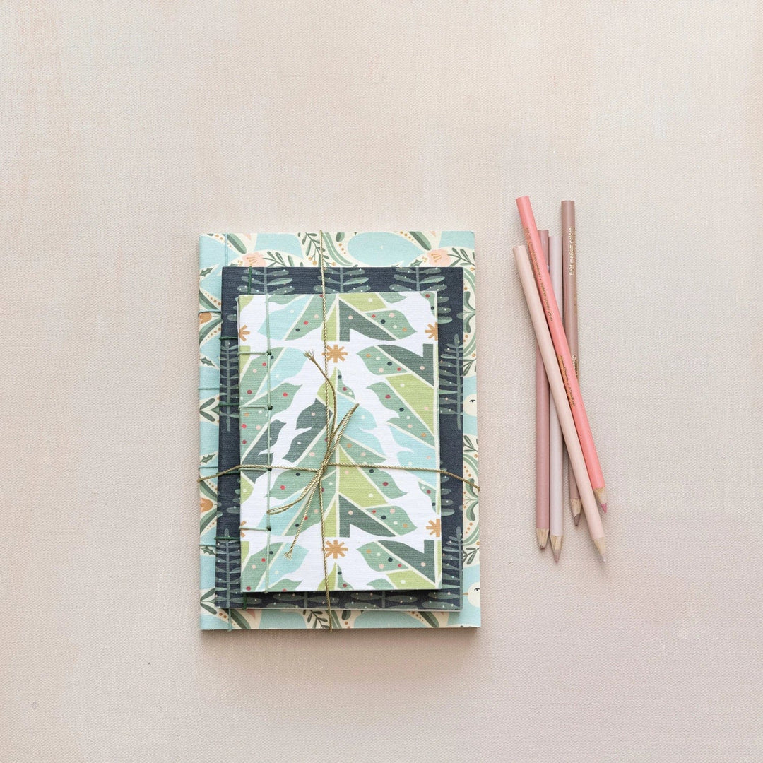 Creative Coop Handmade Printed Paper Notebooks