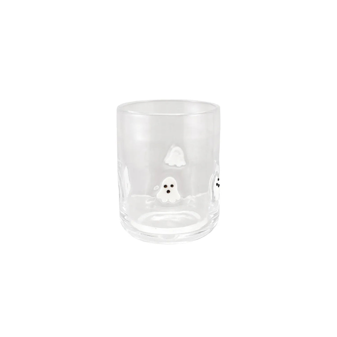 Creative Coop Holiday 16 oz. Drinking Glass with Embedded Ghosts