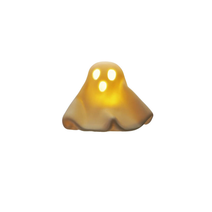 Creative Coop Holiday Stoneware Ghost with LED Light