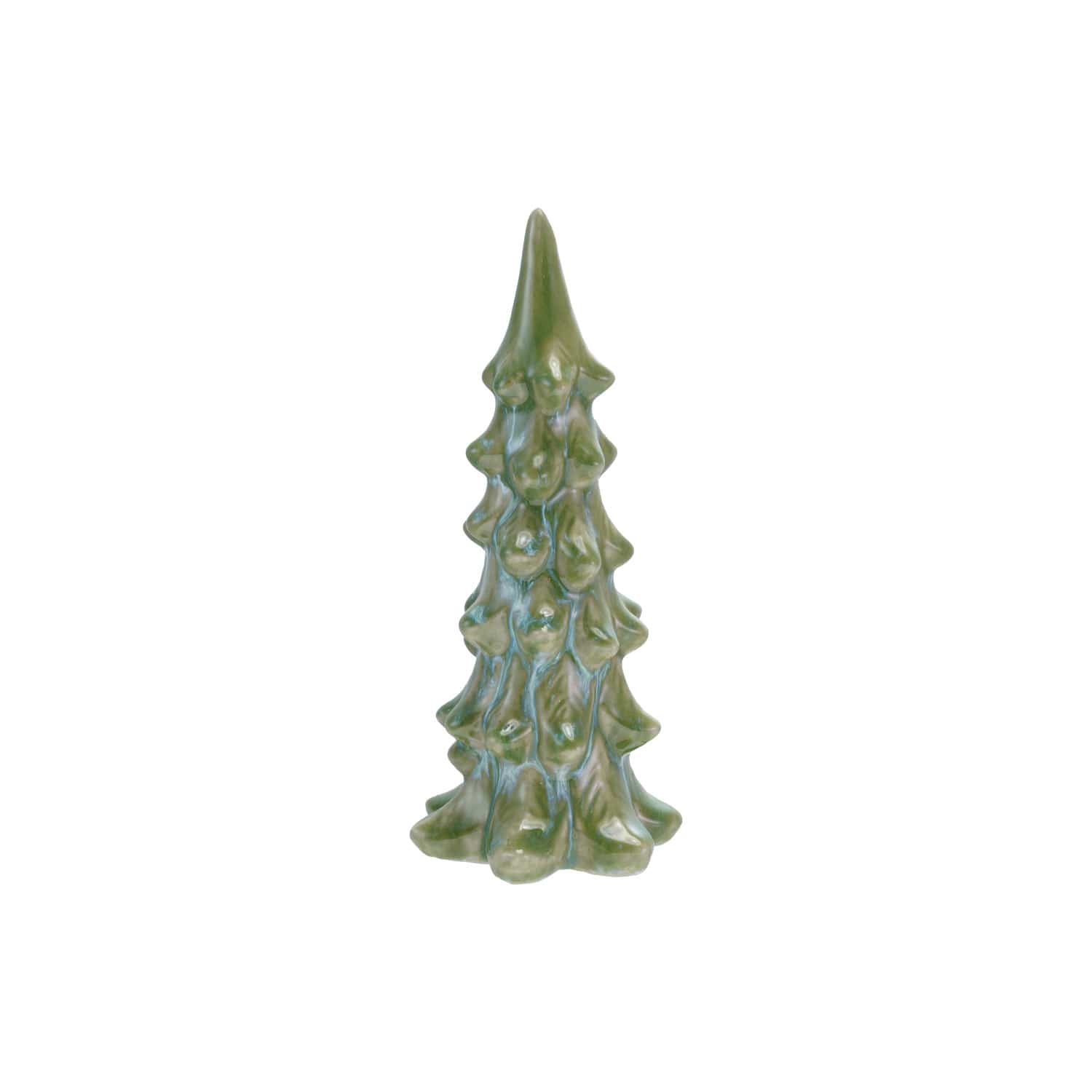 Creative Coop Holiday Stoneware Tree - Blue & Green