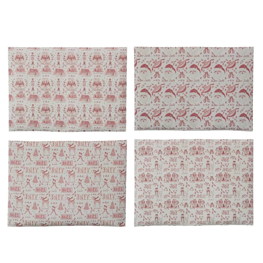Creative Coop Holiday Wrapping Paper Sheets