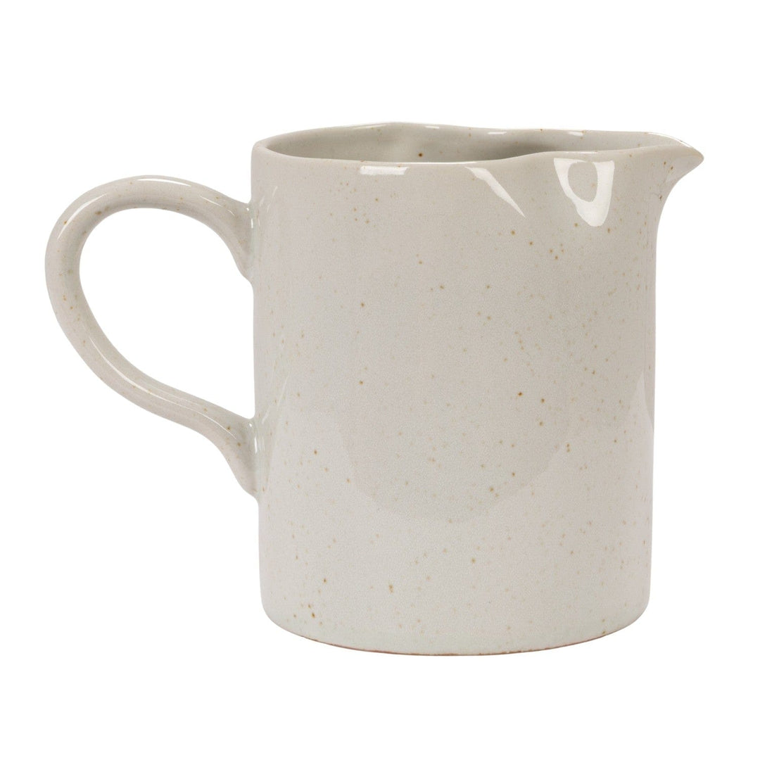 Creative Coop Home 10 oz. Hand-Painted Stoneware Creamer with Flowers