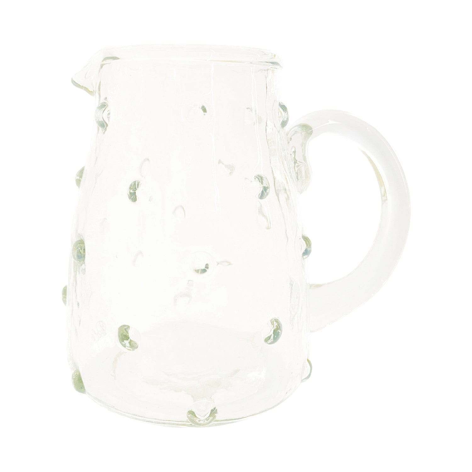 Creative Coop Home 8 oz. Recycled Glass Hobnail Creamer