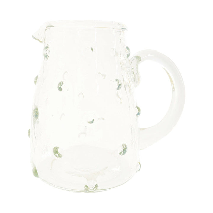 Creative Coop Home 8 oz. Recycled Glass Hobnail Creamer