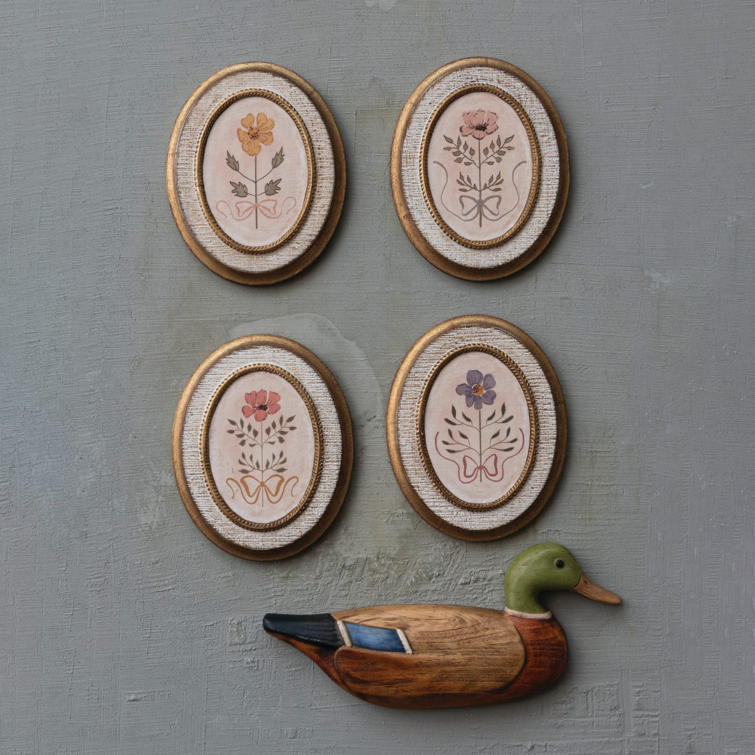 Creative Coop Home Floral Wall Decor