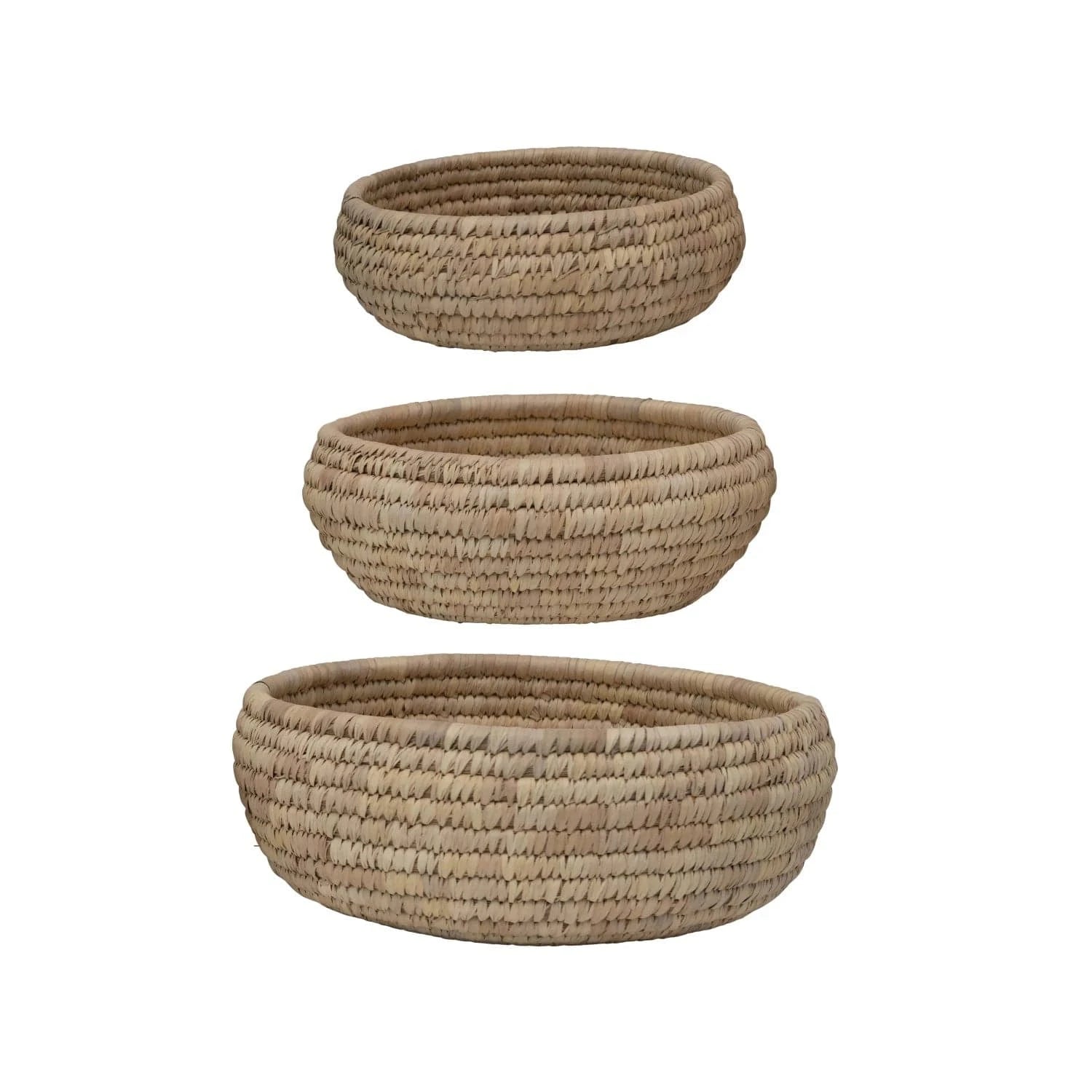 Creative Coop Home Grass and Date Leaf Baskets