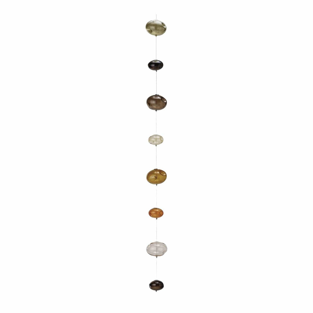 Creative Coop Home Hand Blown Bubble Glass Garland, Browns