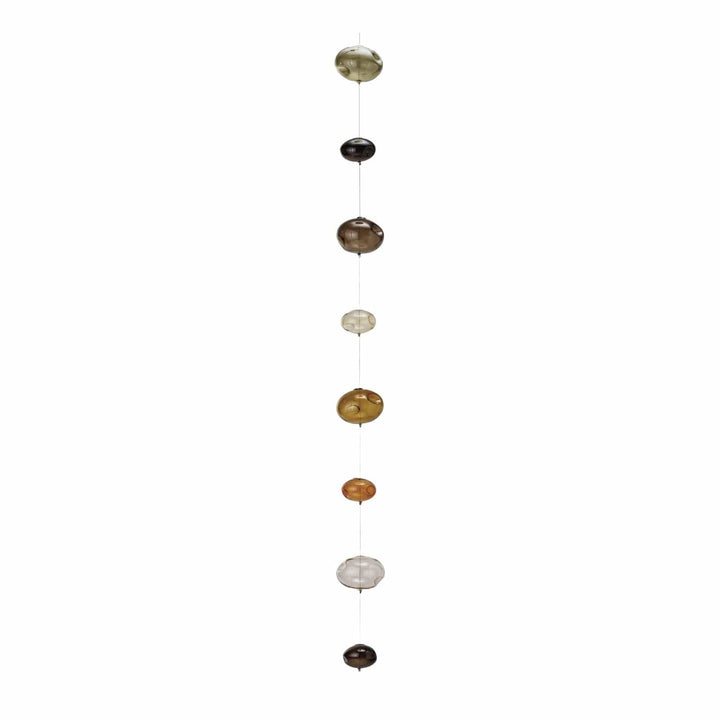 Creative Coop Home Hand Blown Bubble Glass Garland, Browns