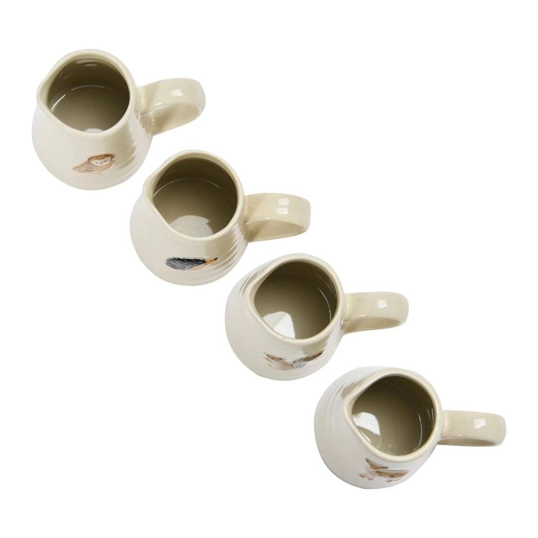 Creative Coop Home Hand-Painted Creamer with Forest Animal, 4 Styles