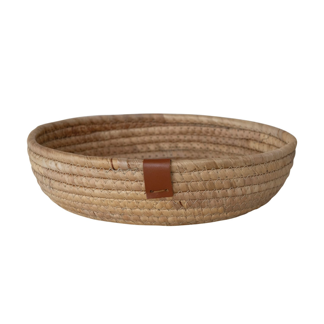 Creative Coop Home Hand-Woven Seagrass and Water Hyacinth Basket
