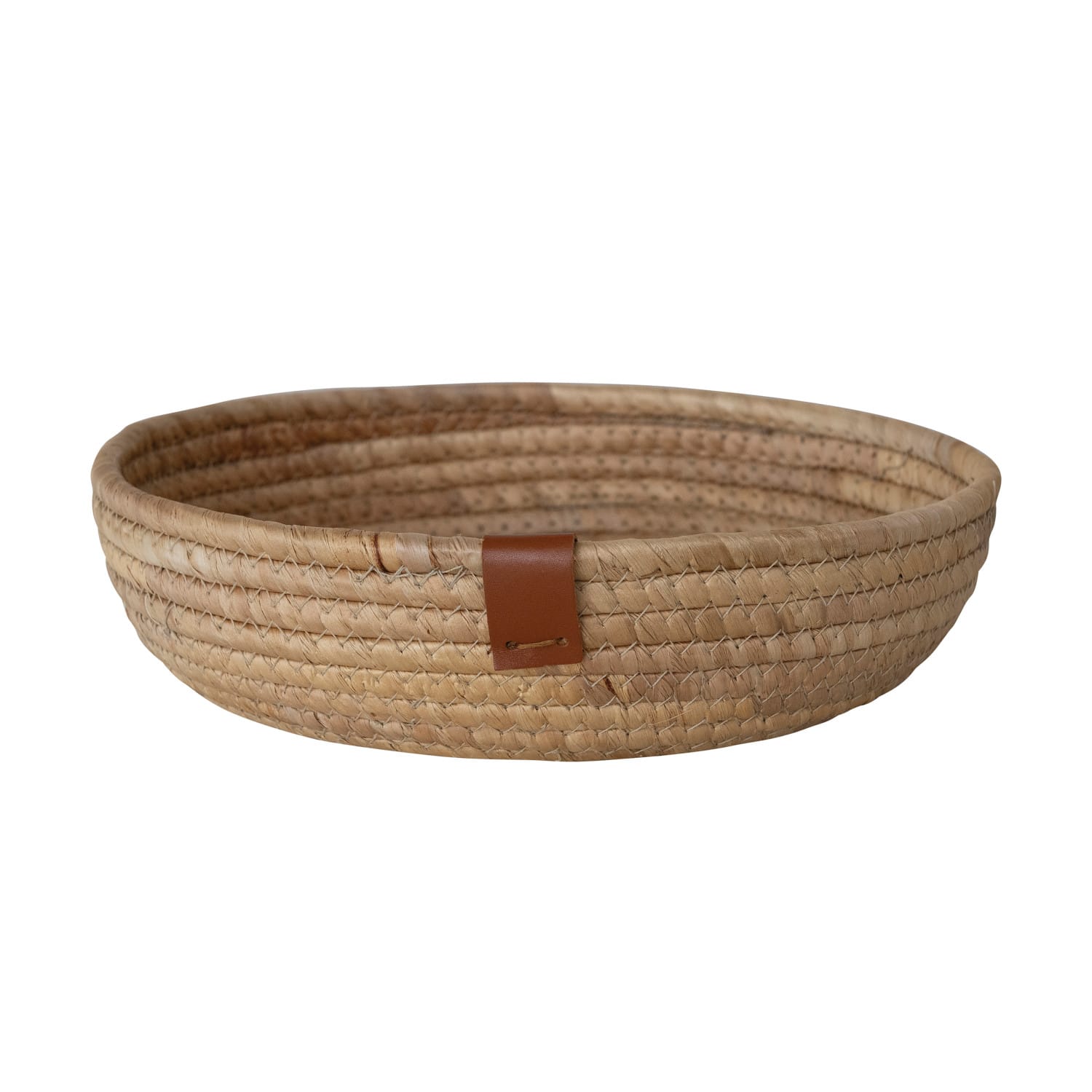 Creative Coop Home Hand-Woven Seagrass and Water Hyacinth Basket