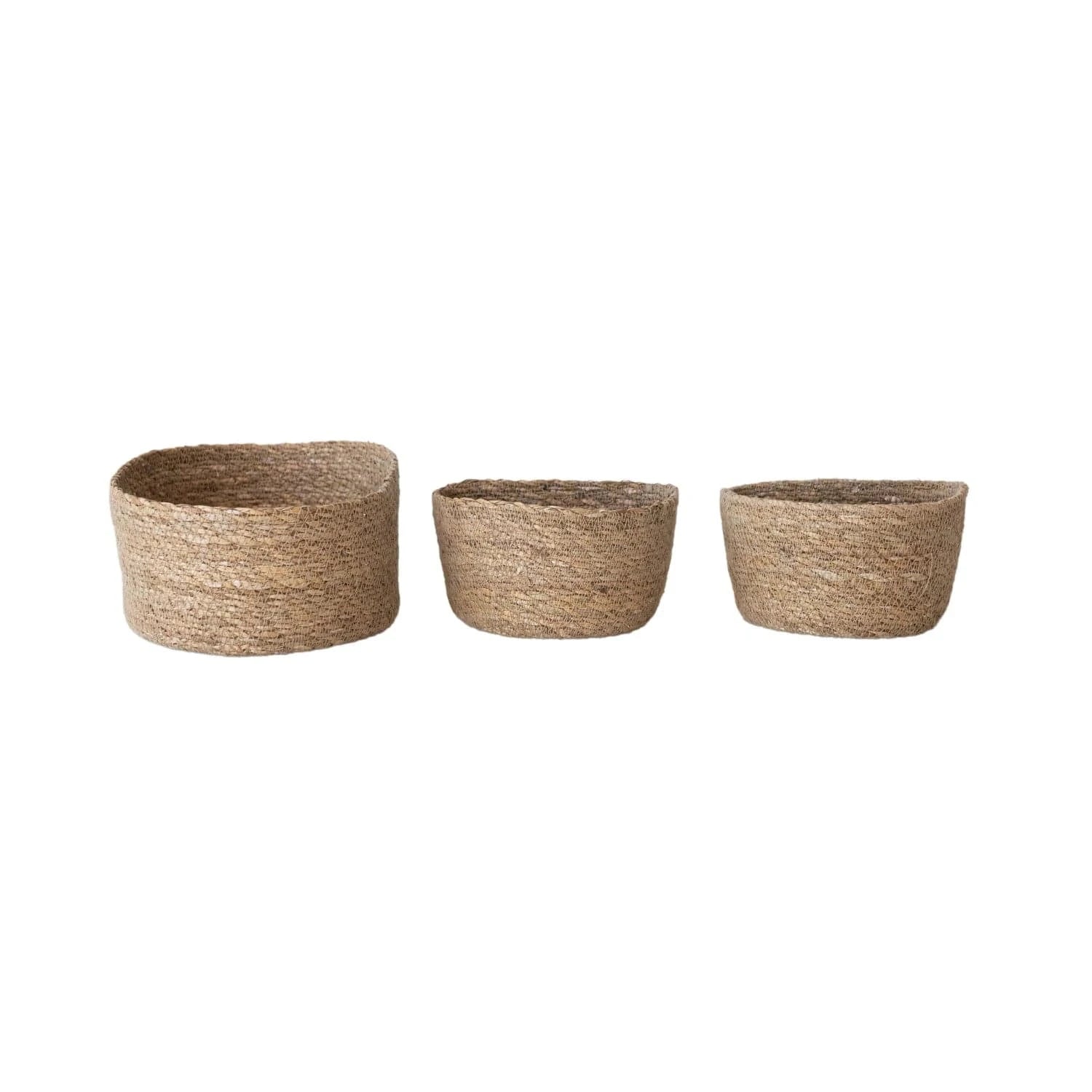 Creative Coop Home Hand-Woven Seagrass Baskets