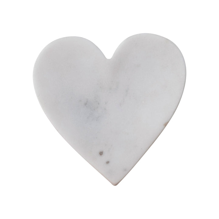 Creative Coop Home Marble Heart Dish