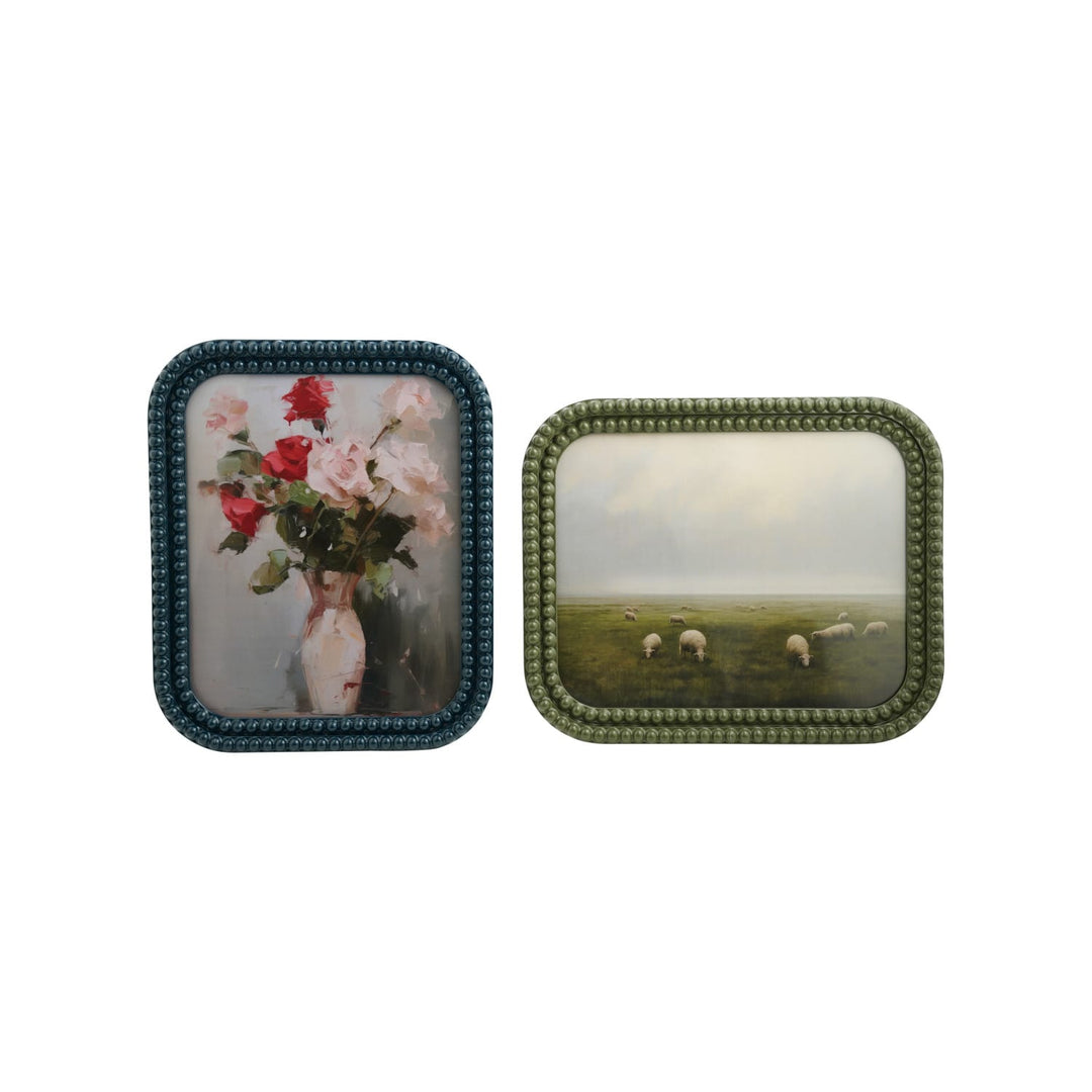 Creative Coop Home Resin Bobbin Photo Frame (Holds 8" x 10" Photo)