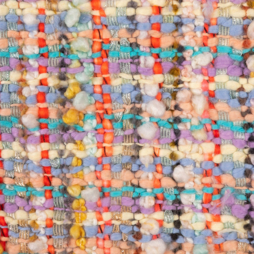 Creative Coop Home Woven Cotton Blend Slub Throw with Fringe