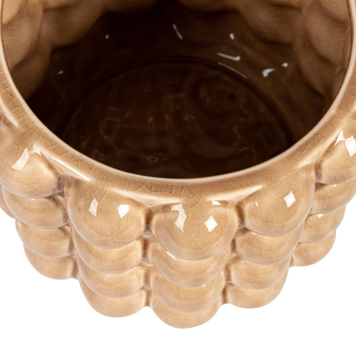 Creative Coop Plants Stoneware Raised Dots Planter (holds 4" pot)