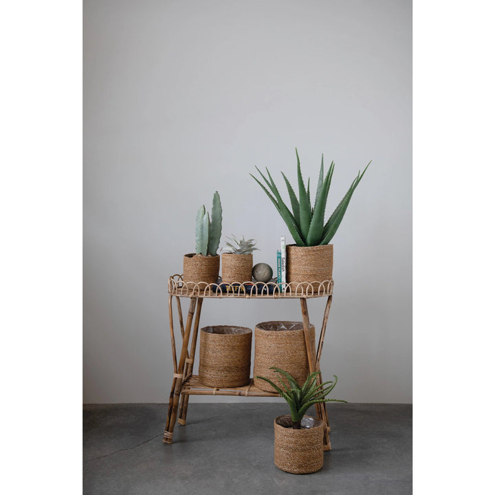 Creative Coop Pots & Planters Hand-Woven Baskets with Plastic Lining