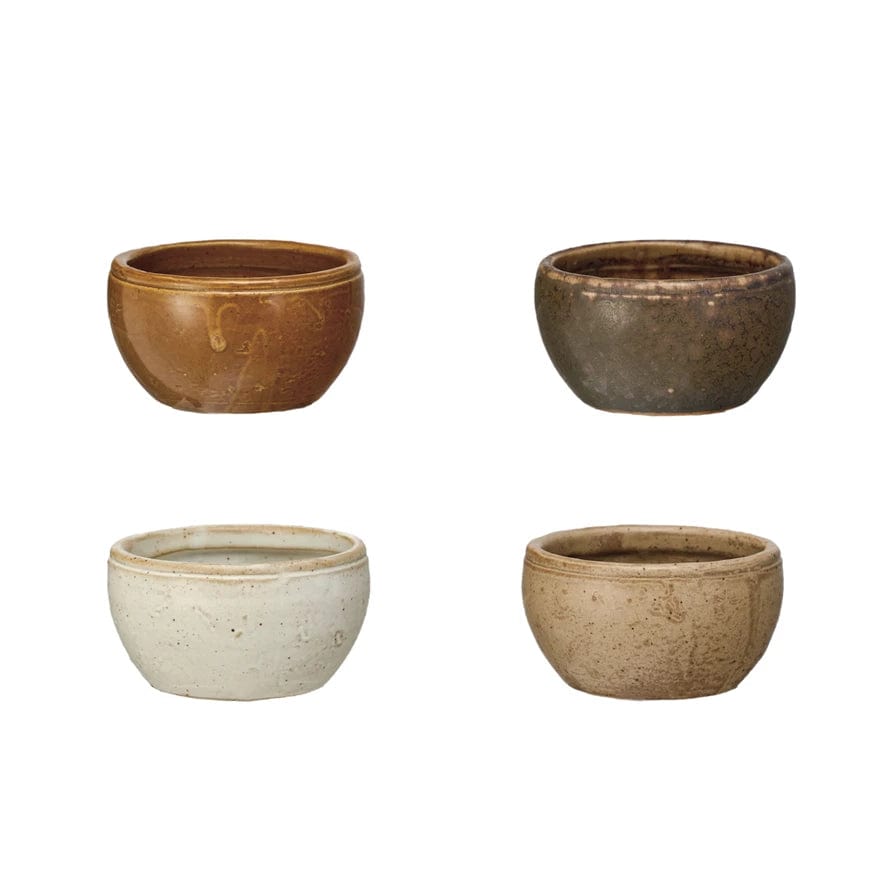 Creative Coop Pots & Planters Stoneware Vintage Reproduction Pinch Pot