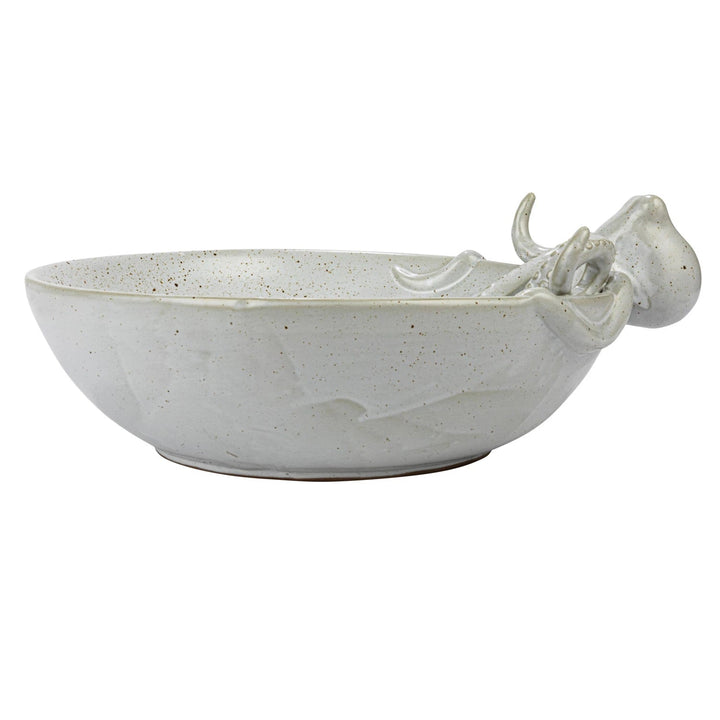 Creative Coop Serveware Stoneware Octopus Bowl Speckled