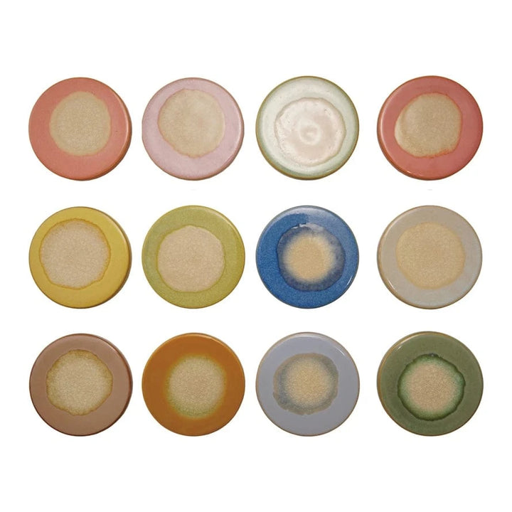 Creative Coop Trivet Stoneware Trivet, Reactive Glaze