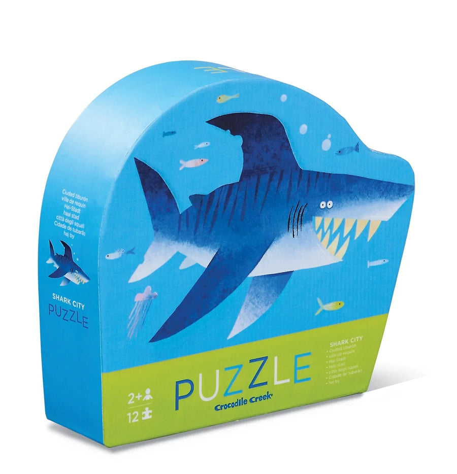 Crocodile Creek Puzzle Shark City - 12 Piece Mini Puzzle