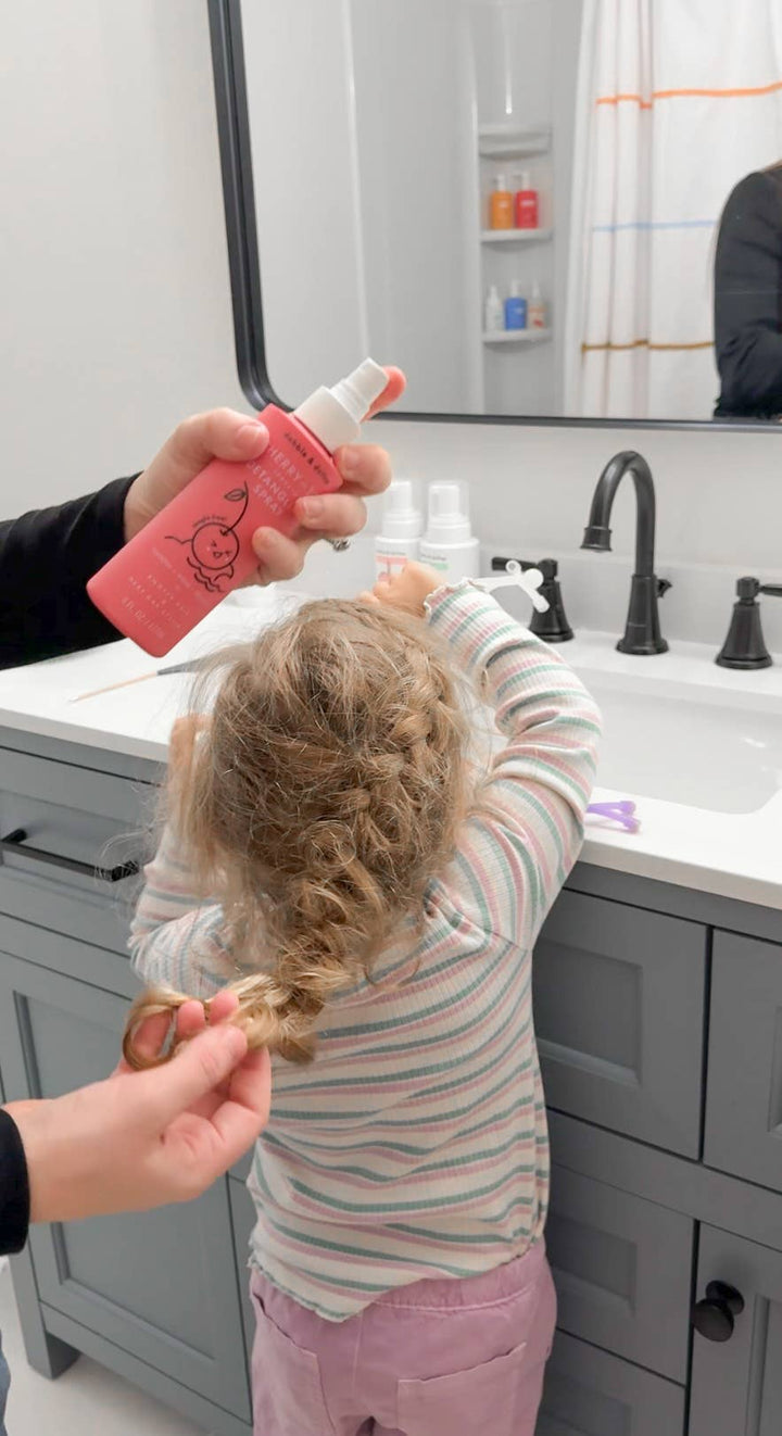 Dabble & Dollop® Baby Cherry on Top® Hair Detangling & Conditioning Spray