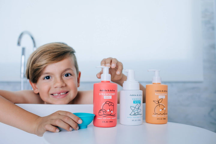 Dabble & Dollop® Baby Tear-Free Shampoo, Body Wash & Bubbles - Strawberry