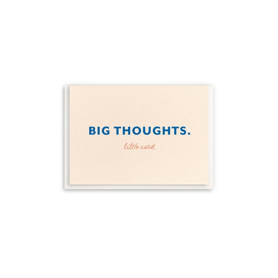 Dahlia Press Card Big Thoughts Enclosure Card