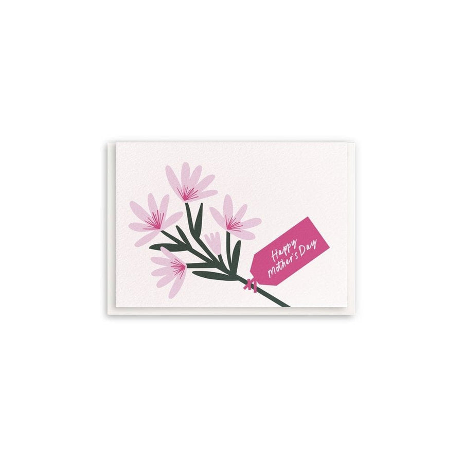 Dahlia Press Card Mother's Day Bouquet Enclosure Card